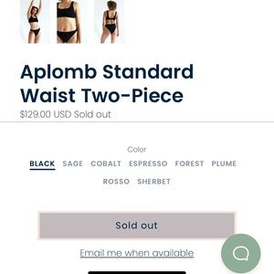 You swim aplomb standard waist 2 piece